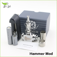 Cigarros electronicos e cigarette smoking ecig mod kit stainless steel hammer electronic ecigarette 18350 18650 battery