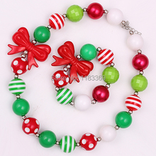 baby Girls christmas Bubblegum chunky necklace Fashion children toddler daughter’s birthday jewelry 2014 children’s accessories