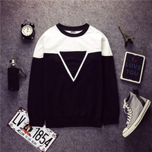 Triangle Creative Crewneck Hoodie Harajuku Streetwear Sweatshirt Skateboard 2015 Hip Hop Hoodies Men Hoody Pullover Sportswear
