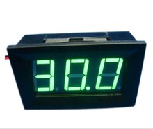 Hot DC 0-30V GREEN  LED 3-Digital Display Voltage Voltmeter Panel Motorcycle  #00005