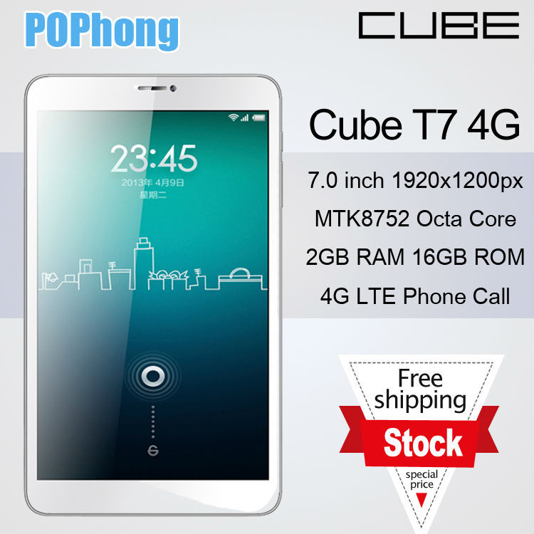 Cube T7 7 inch Android Tablet 1920 1200 GPS 2GB RAM 4G LTE Octa Core MTK8752