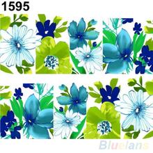Beautiful Flower Decal Water Transfer Manicure Nail Art Stickers Tips Decoration 1UAX 2N94