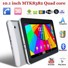 10.1″ MTK8382 quad core 3G tablet  pc 1G RAM 8G ROM 1024*600 capacitive touchscreen with Dual camera Wi Fi Bluetooth GPS tablets