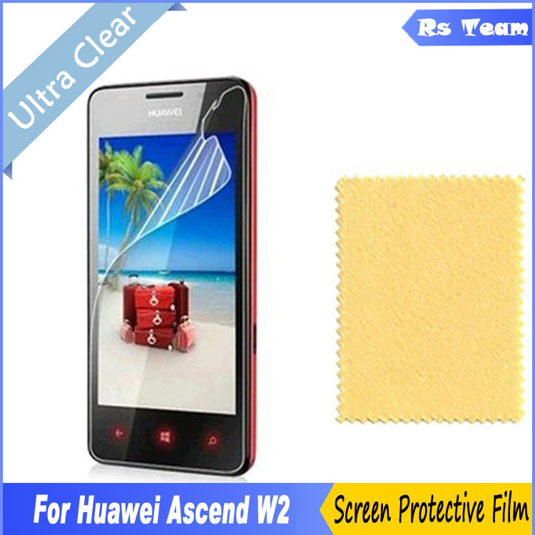6pcs/lot High HD Clear Front Protective Film For Huawei Ascend W2 Screen Protector For Huawei W2 Display Screen Guard Film