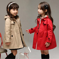 Baby girls autumn coat for girls 2 12 year 2016 children fall new girls cardigan long