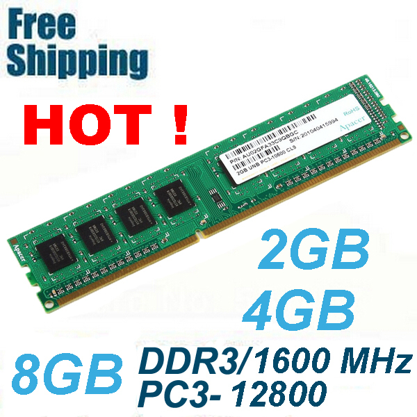 lifetime Warranty ! Brand New Sealed DDR3 1600 / PC3 12800 2GB 4GB 8GB Desktop RAM Memory compatible with DDR3 1600MHz
