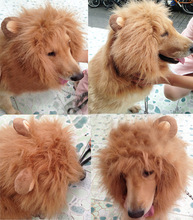 New Arrival Large Pet Dog Cat Lion Wigs Festival Puppy Party Fancy Dress Clothes Costume Mane Hair