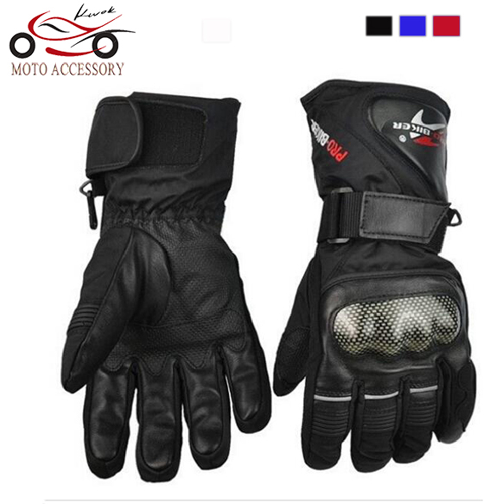 Pro biker Cycling Motorcycle Gloves Winter Warm Waterproof Windproof font b Protective b font Sports Racing