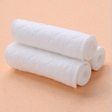 10pcs lot 3 Layers Ecological Cotton Baby Cloth Nappy Inserts Reusable Washable Diapers Nappy Liners Nappy