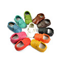 Tassels 13 Color PU Leather Girls Boys Baby Shoes Moccasin Newborn Shoes Soft Infants Crib Shoes