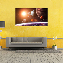 Solar System, Planets, Earth Science Satellite Cosmos Waterproof Wall Sticker Posters,Children Bedroom Decoration Gift WQT038