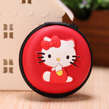 Headphone Coin Purse Printing Bag Change Coin Purse For Girl Anime Retro Sillcon Coin Purse Bag