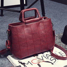 2016 New retro thread women bags fashion shoulder messenger bags solid color ladies handbags KLY8892bag