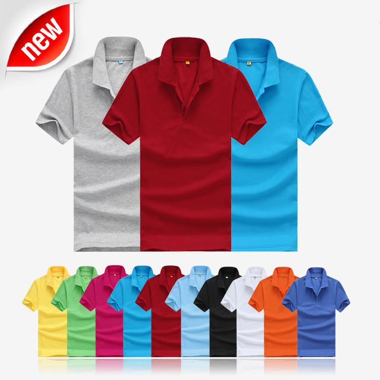 2015 new free shipping summer style lapel collar short sleeved T shirt men s fashion casual
