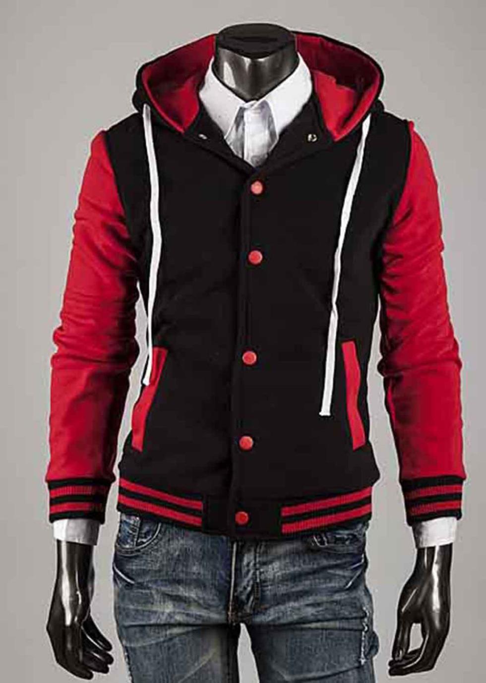 Мужская куртка с капюшоном Letterman Varsity Hoodie Jacket College Baseball Casual Coat pk56