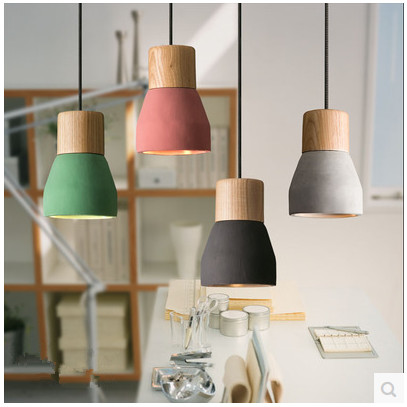 Loft Industry Retro Small Cement Pendant Light Restaurant Cafe Bar Racks Creative Personality Lighting