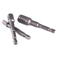 3pcs Lot Socket Bit Adapter Set 1 4 Hex Shank to 1 4 3 8 1