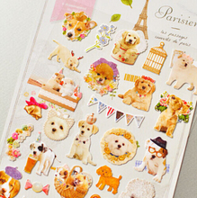 1Sheet New Cute Paris Dog Decorative Sticker Diary Album Label Sticker DIY Scrapbooking Stationery Stickers H1252
