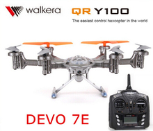 Walkera QR Y100 with DEVO 7E transmitter 6-Axis FPV Hexacopter Drone with Camera IOS/Android System phone Control quadcopter