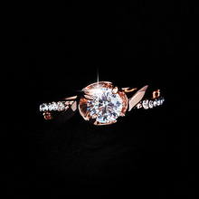 2/Color 2014 hot New Design Fashion Noble Plated 18K Real Gold Zircon Crystal Rings jewelry ! cRYSTAL sHOP