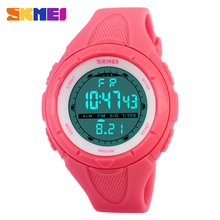 2016 SKMEI Luxury Brand women Military Sports fashion casual Watches Digital LED Wristwatches rubber strap relogio masculino