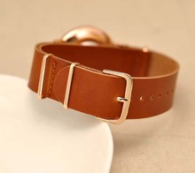 2015 new Style Geneva slim belt watch simple scale men watches
