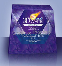 oral hygiene 1 box dental  teeth whitening 20 Pouches Brand 3D White LUXE Professional Effects dental Whitestrips