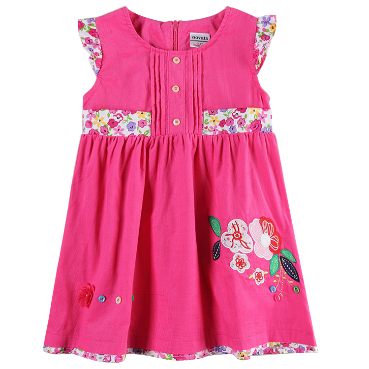 summer style girls clothes 2015 new style children clothing girls dress embroidery casual dresses kids clothes for girls H6148