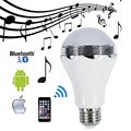 5W Wireless LED Bluetooth Speaker Bulbs Music Playing LED Audio Speaker AC220V Phone Control For iOS