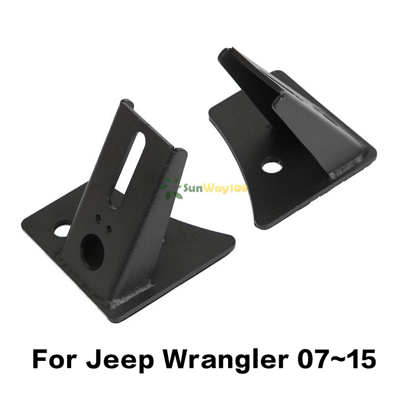 A pair of Black Aluminum Light Mounting Brackets  For Jeep Wrangler JK 2007~2015 Driving Spotlight Bar