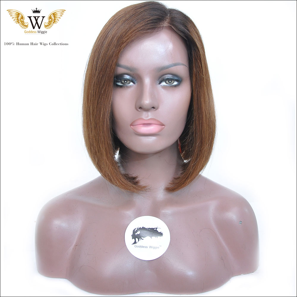 150 Density Brazilian Glueless Ombre Full Lace Human Hair Bob Wigs Short Straight Human Hair Lace Front Bob Wigs For Black Women