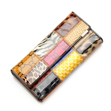 NEW 2016 Ladies Wallets Genuine Leather Wallet High Quality Women’s Wallet with Zipper Coin Pocket Long Wallet for women