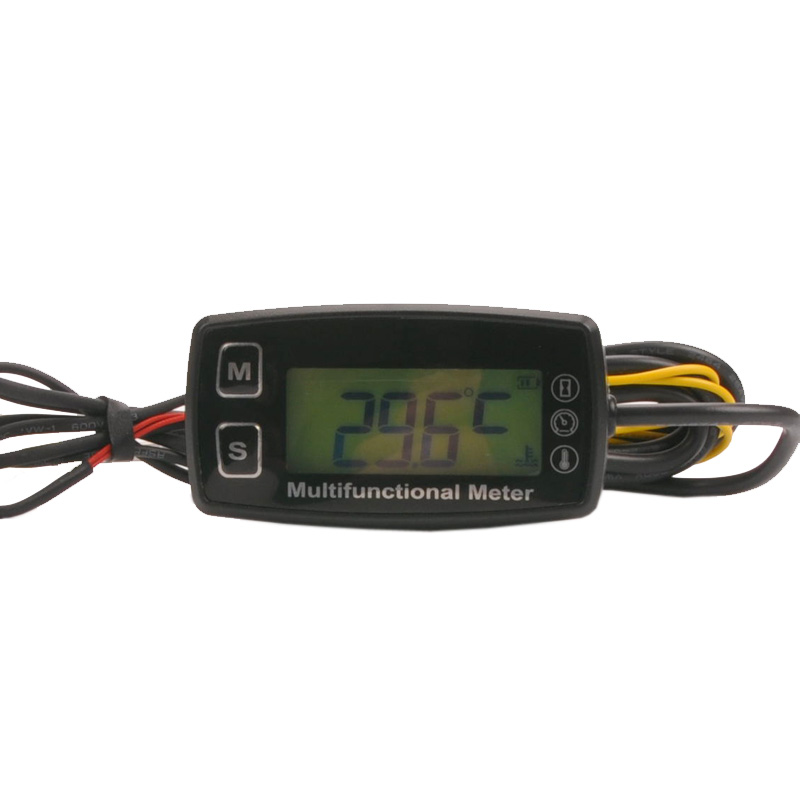 Digital LCD RL HM035T tachometer hour meter thermometer temperature for gas UTV ATV outboard buggy tractor