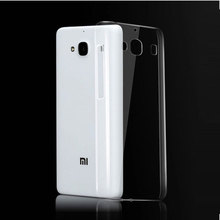 Ultra Thin Slim 0 3mm Clear Transparent Soft Silicone TPU sFor Xiaomi Redmi 2 Case For