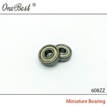 2Pcs/lot 3D Printer Accessories Miniature Bearing Without Flanges 608ZZ Wholesale Free Shipping