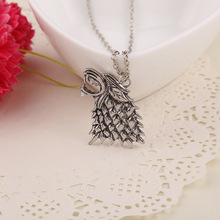 Movie Necklace Of Song Of Ice And Fire Game Of Thrones Stark Wolf Pendant Alloy Metal