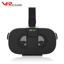 FIIT VR 3D Virtual Reality Video Helmet Cardboard 2.0 VR Glasses Box for 4.0-6.5 Inch Smartphone Lightweight Ergonomic Design