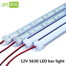 2pcs/lot DC12V 5630 LED Bar light 5630 with PC cover 50cm/36leds LED Rigid light 5630 white/warm white/red/green/blue/cold white