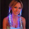 10pcs lot Light Up Hair Extension Flash glowing LED Braid Novelty Decoration for Party Holiday Hair