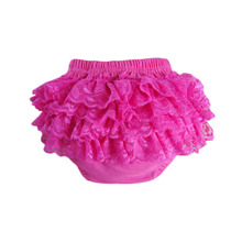 High Quality Baby Lace Ruffle Short Infant Ruffle Bloomer Diaper Cover