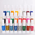 24 Color two way Nail Art Pen Brush UV Gel Nail Polish For Beauty Free shipping