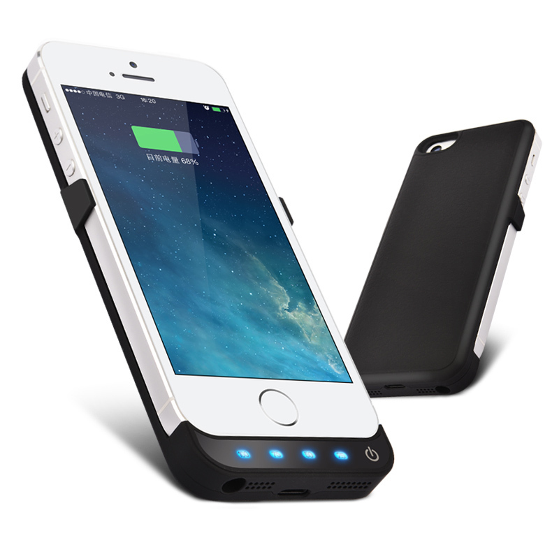 Battery Backup Cover For iPhone 5 With Stands Cell Phone Battery Case ...