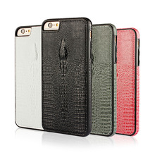 Luxury Genuine Real Leather Phone Case Cover For iPhone 6 Plus Case Accessories Crocodile Head Pattern Leather Case For iPhone 6