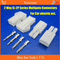 30 sets 2Pin Way EL 2P Series Multipole Connectors Electrical Connector Kits Male Female jack plug