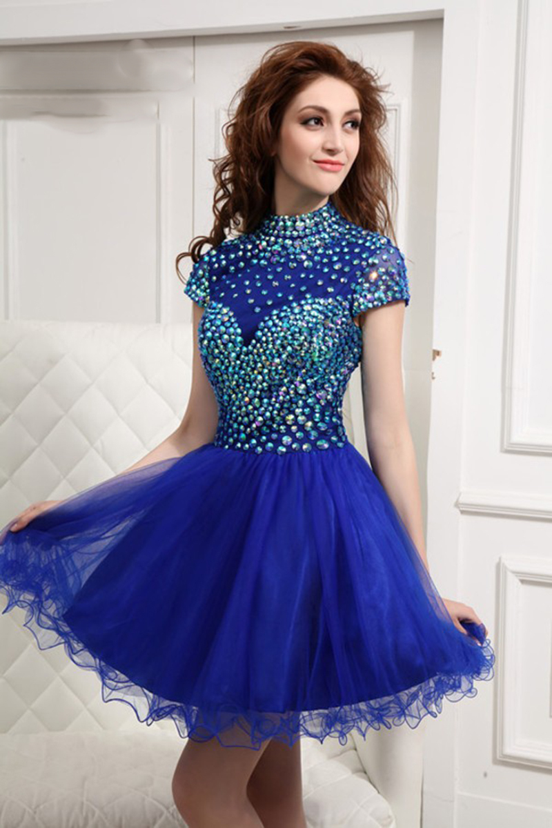Short Royal Blue Prom Dresses