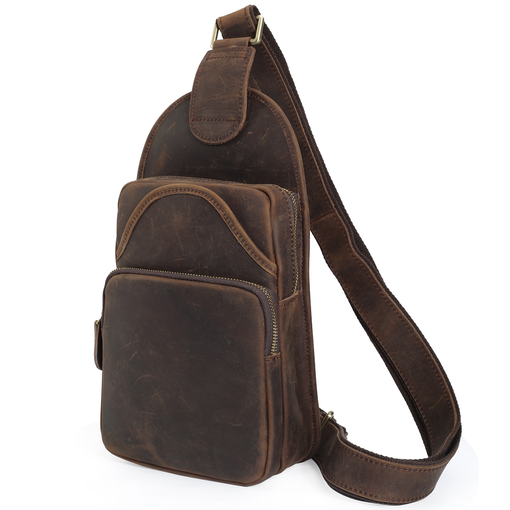 Popular Leather Sling Backpack for Men-Buy Cheap Leather Sling Backpack for Men lots from China ...