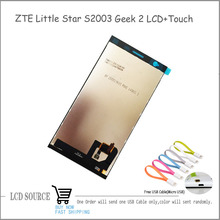 For 5″ ZTE Little Star Geek 2 LCD Display Touch Screen Digitizer Assembly Free Shipping With A USB Cable