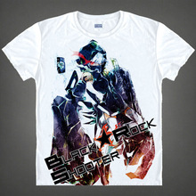 Black Rock Shooter T-shirts kawaii Japanese Anime t-shirt Manga Shirt Cute Cartoon Mato Kuroi Cosplay shirts 37166799598 tee 327