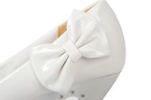 Low price wholesale new fashion women pumps wedges bowtie high heels shoes woman platform wedding shoes