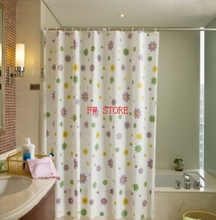 bathroom shower curtains water proof thickening bath curtain purple flowers